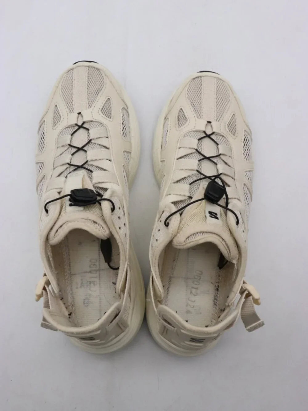 Salomon Techsonic White Leather Men's 9.5 Women's 10.5 Advanced Athletic Sandals
